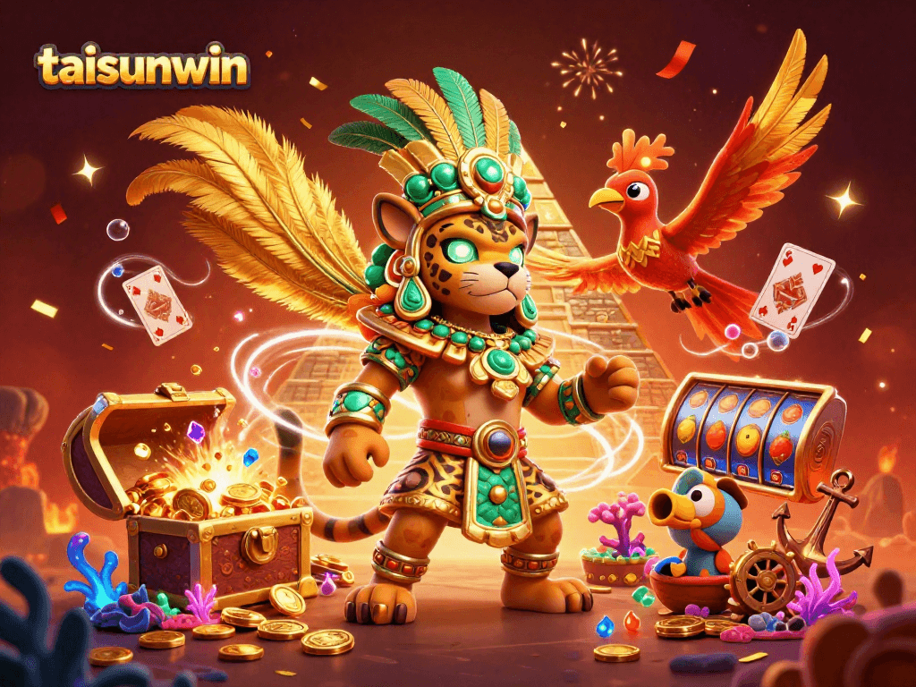 Taisunwin delivers thrilling casino action with vibrant Mayan-themed treasures, slot reels, and dynamic gameplay elements.