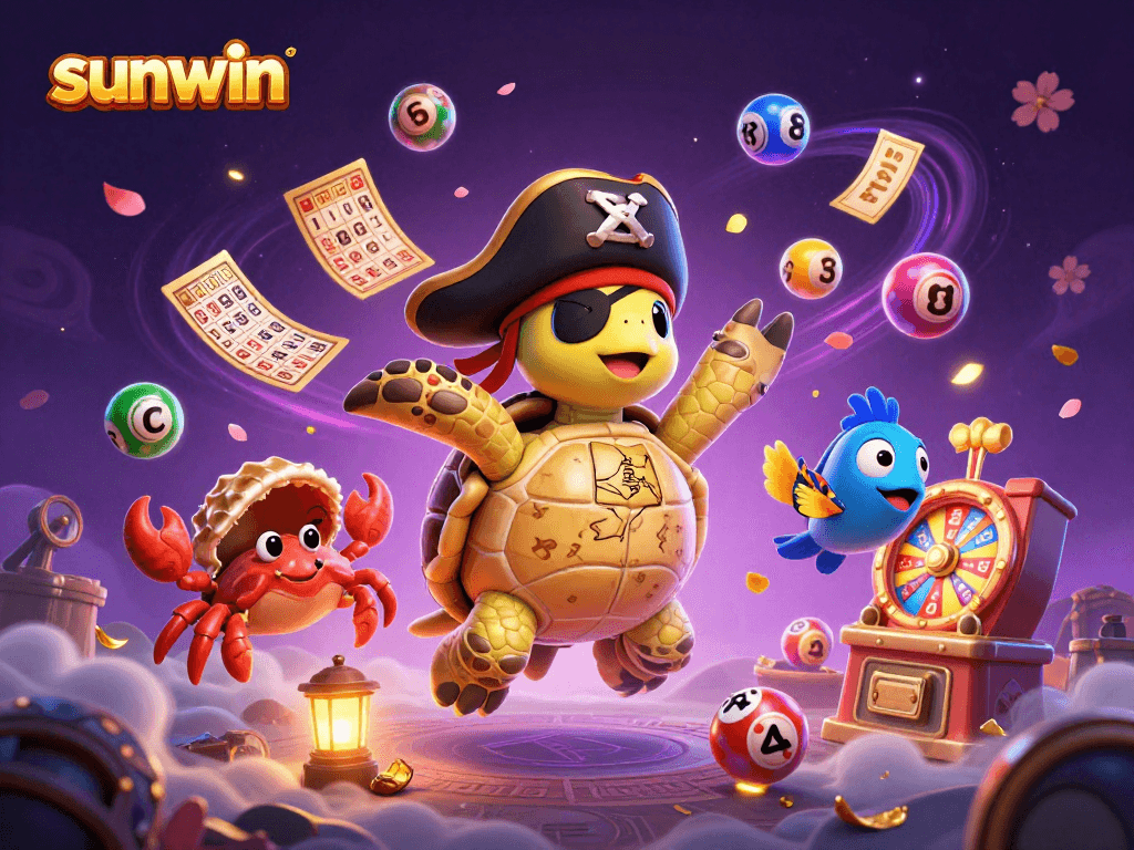 Engage with sunwin's thrilling lottery experience featuring a vibrant treasure scene with dynamic elements.