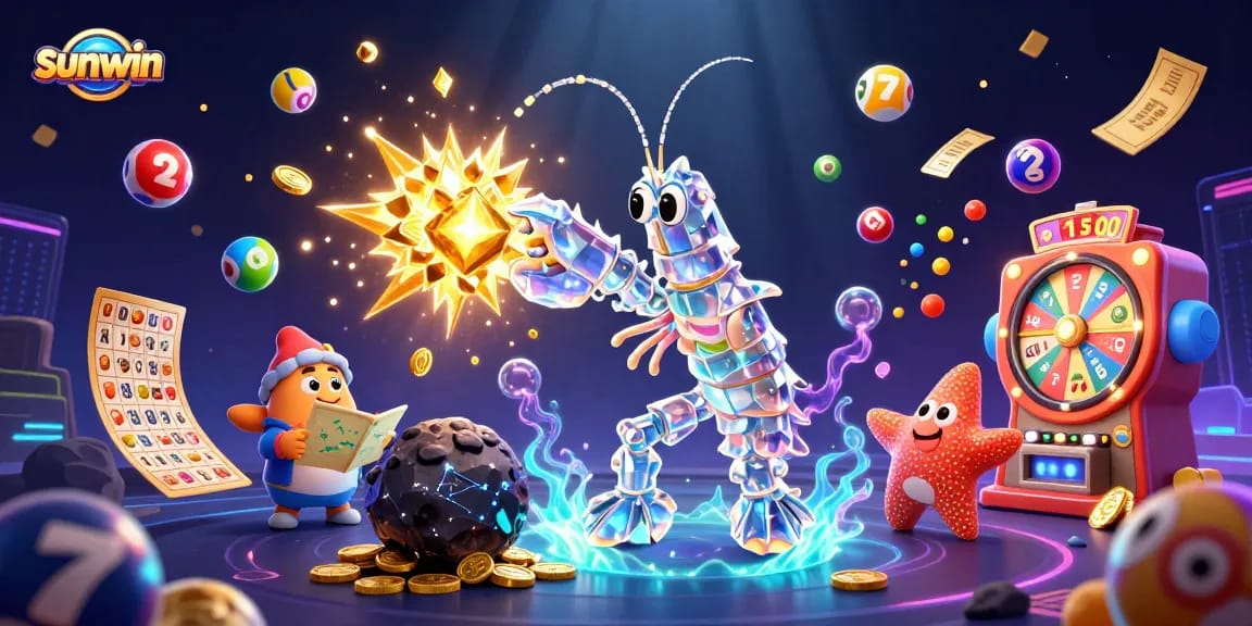 Play at sunwin and enjoy explosive jackpots with vibrant casino-themed 3D illustration.