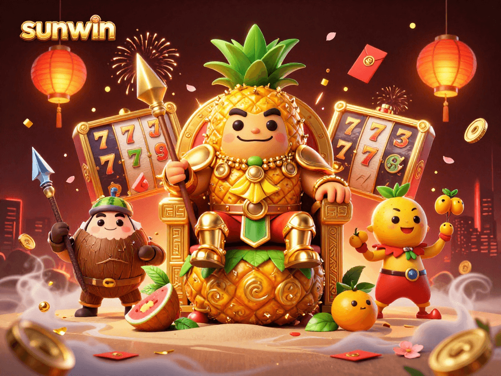 Experience thrilling gameplay and vibrant visuals with sunwin's dynamic casino illustration.