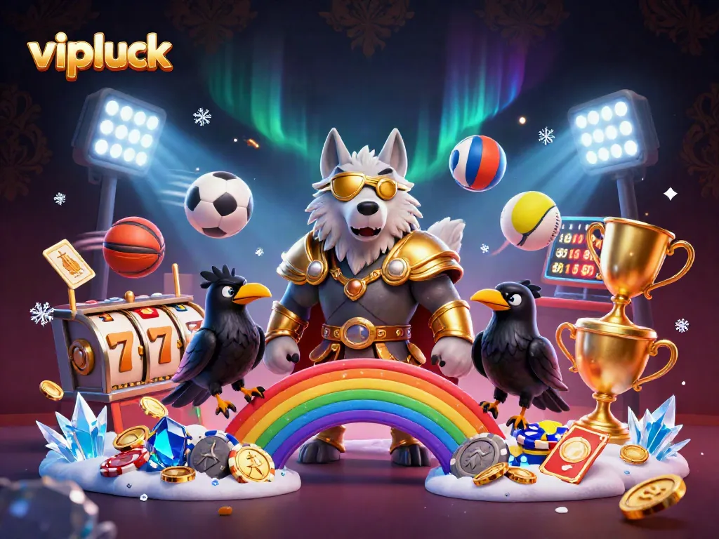 Experience the thrill of vipluck casino with Odin and ravens amidst winning slots.