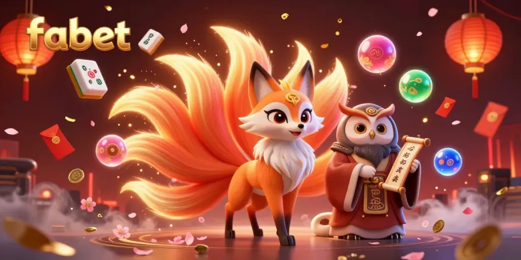 Engage with FABET's vibrant online gaming world featuring colorful characters and dynamic elements.