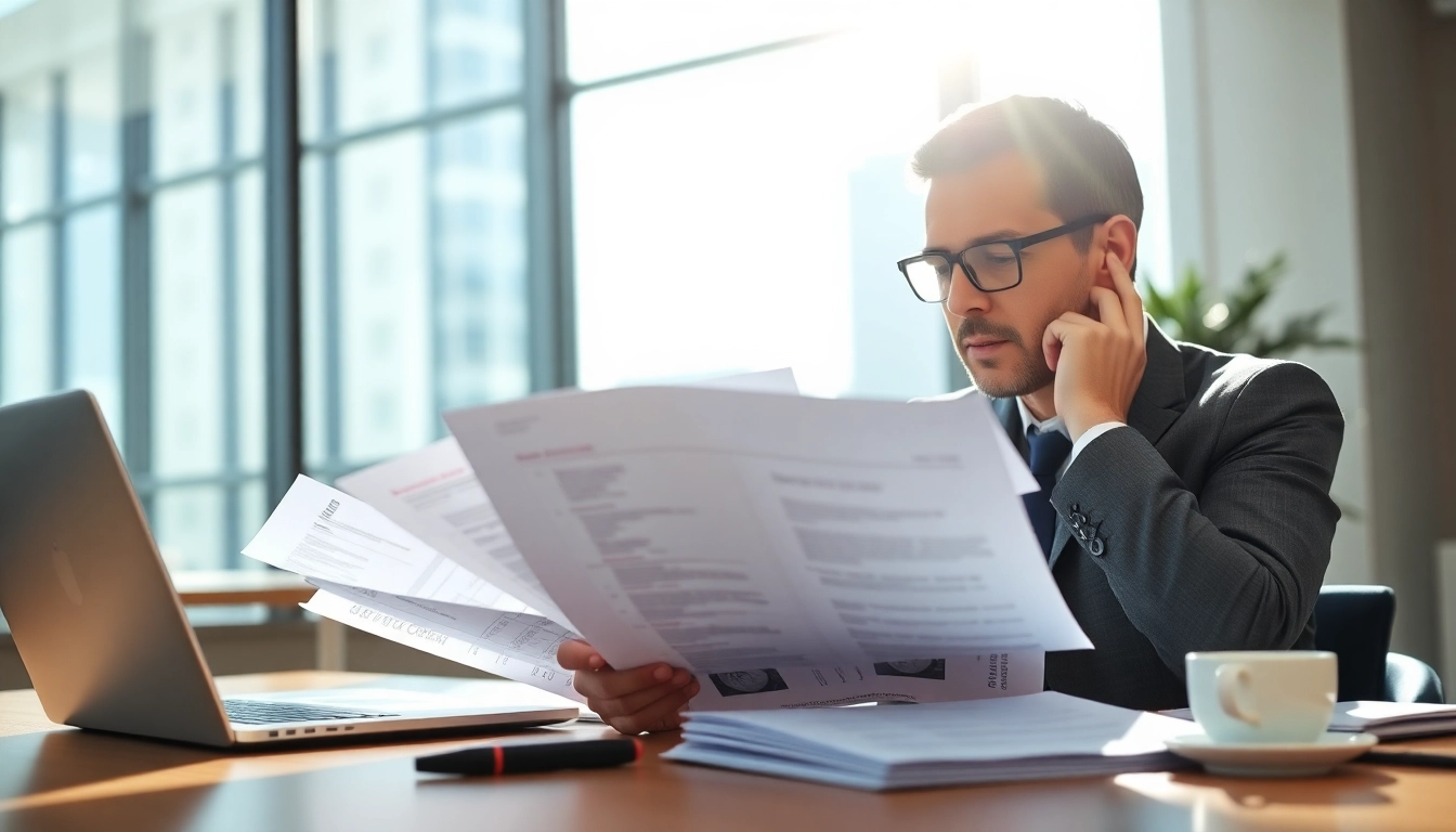 Headhunter Ingenieure bei der Analyse von Lebensläufen in einem modernen Büro