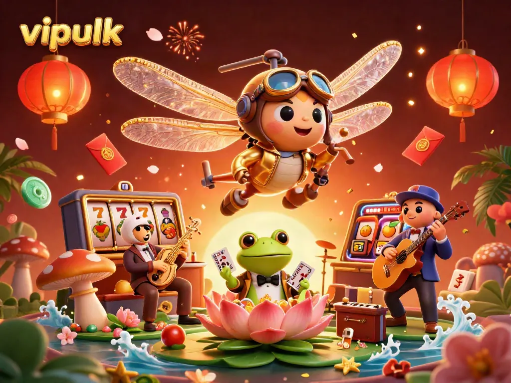 Experience thrilling games at vipluck casino with vibrant characters and dynamic elements.