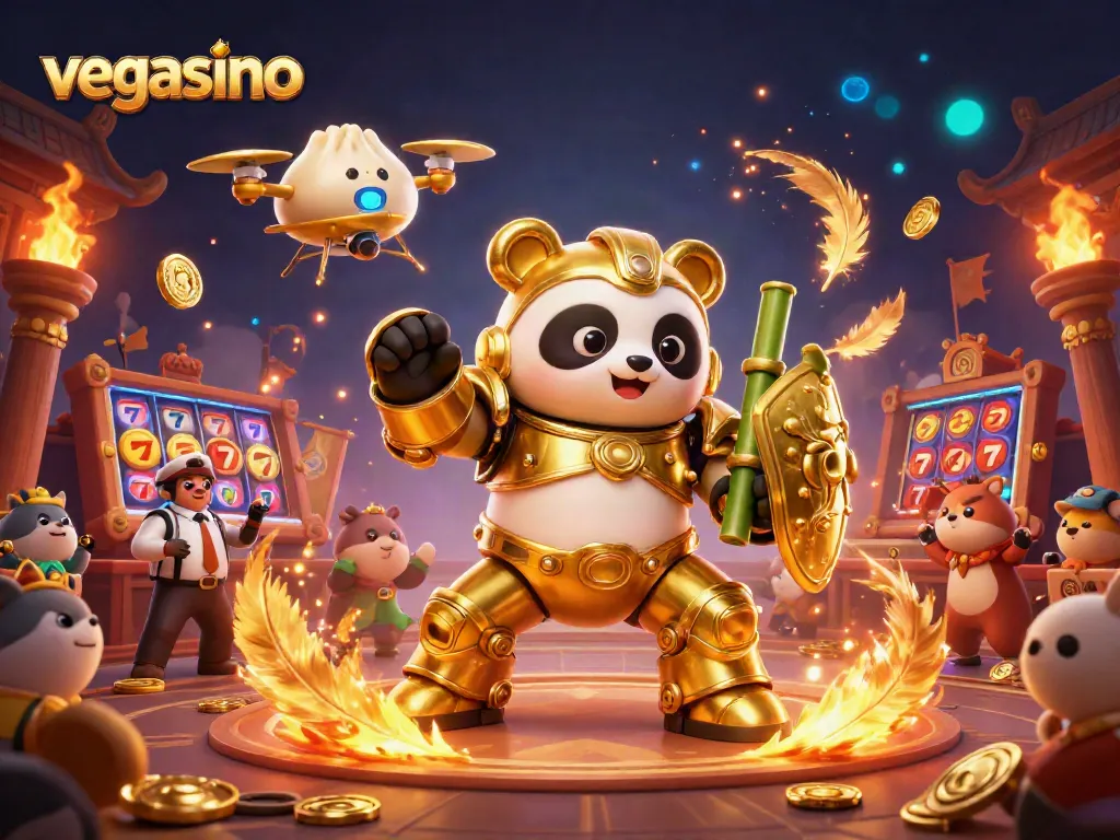 Experience the excitement of vegasino casino with vibrant 3D cartoon characters and dynamic gaming elements.