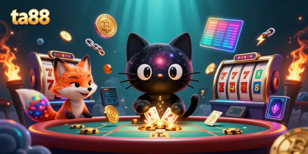 Experience excitement at the ta88 casino with colorful jackpots and cosmic characters.