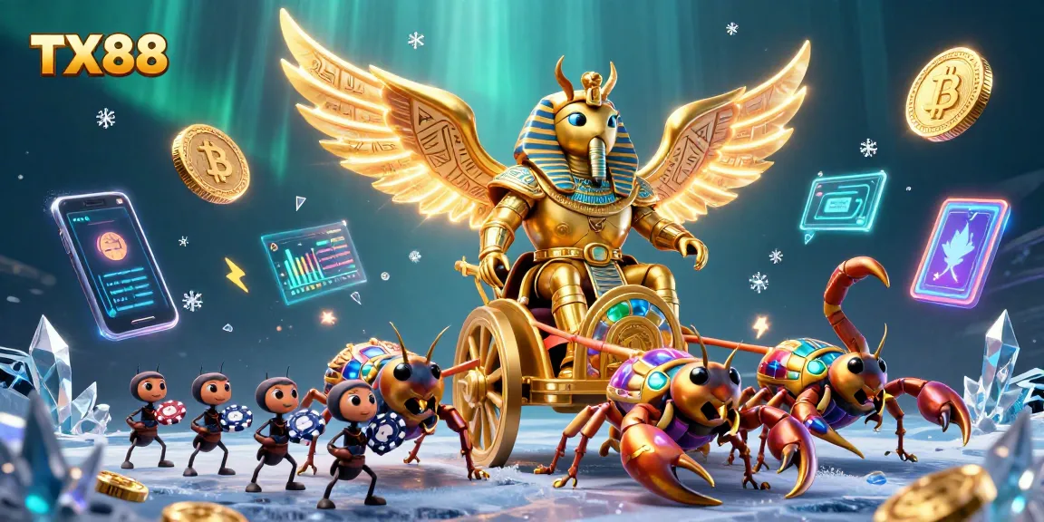Experience exciting games at TX88 with a stunning casino-inspired 3D illustration